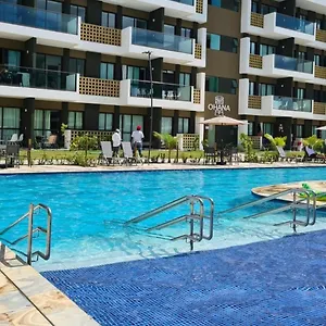 Flat Manabeach06 Com Vista Piscina Muro Alto Apartamento